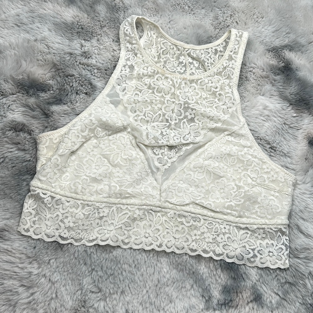 Aerie white lace bralette
